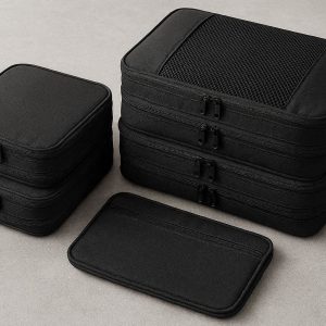Professional Compression Packing Cubes for Travel Expandable Suitcase Organizers Set for Space Saving Luggage Storage